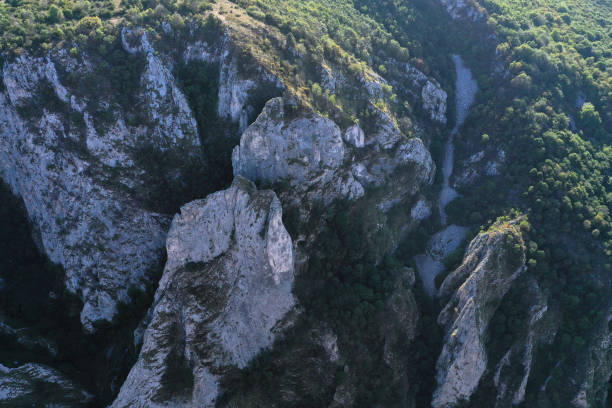 istock Aerial view of a deep limestone gorge, canyon 2175345855