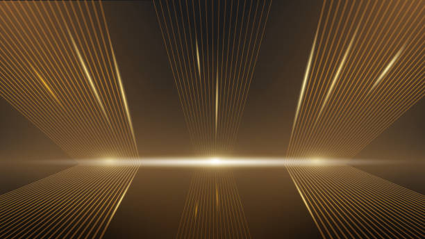 istock Black and Gold background abstract geometric shapes luxury design wallpaper.Realistic layer elegant futuristic glossy light.Cover layout template. 2175371112