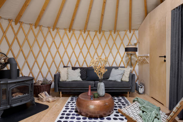istock Living room area in yurt 2175373531