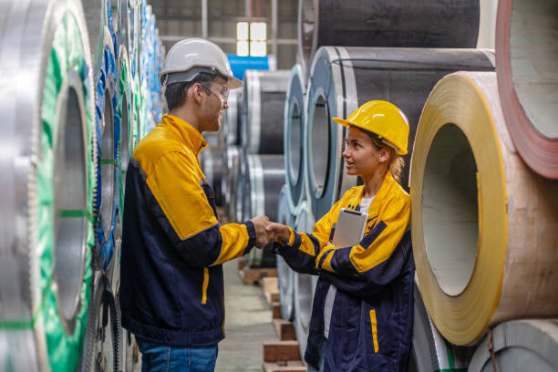 istock Partnership in a Metal Factory 2175376519