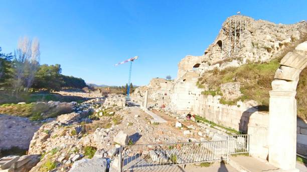 istock Ancient city ruins and historical structures found at the Ephesus Archaeological Site 2175377496
