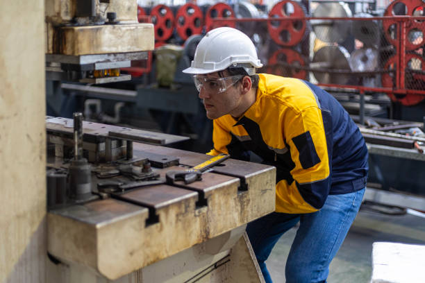 istock Single engineer in a Metal Factory 2175378382