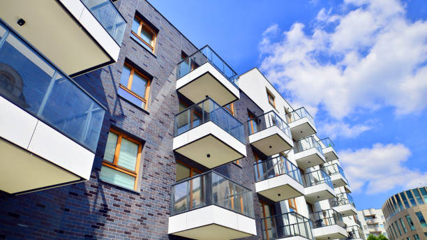 istock European residential architecture. Modern house facade exterior. 2175388556