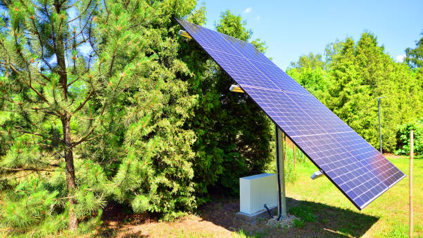 istock Solar power station generating clean energy. 2175388567