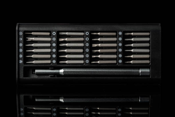 istock Close-up of various screwdriver heads (bits) ideal for repairing and assembling electronics and appliances 2175390220