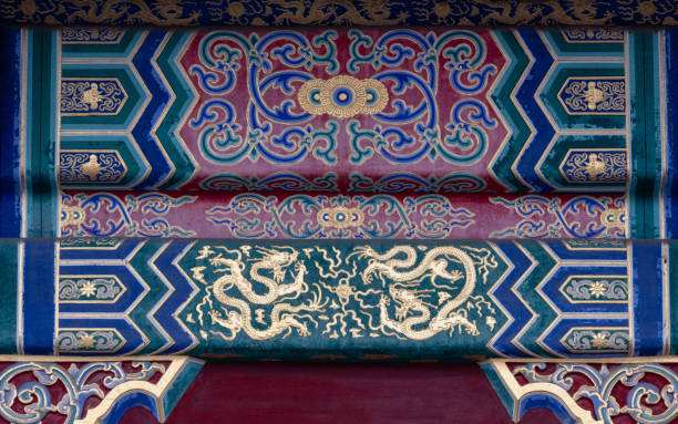 istock Decoration patterns on the room beams in the Palace Museum, Beijing. 2175391555