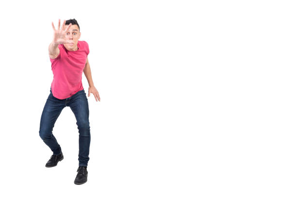 istock Worried man showing stop gesture to camera 2175392814