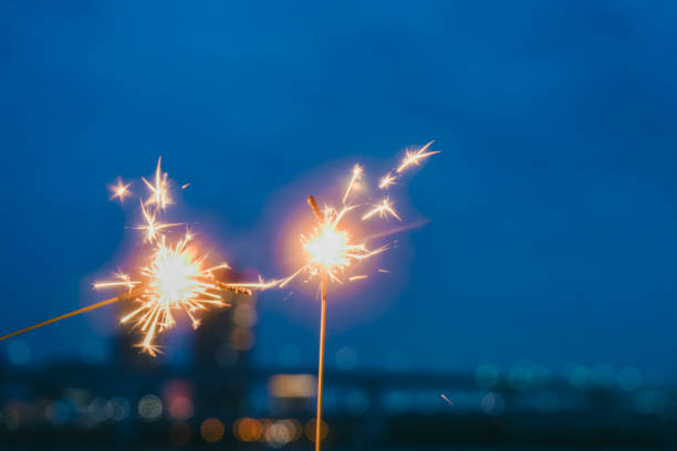 istock Fireworks while looking out at the ocean at a park in Toyosu 2175392933