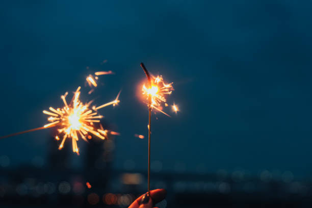 istock Fireworks while looking out at the ocean at a park in Toyosu 2175392934