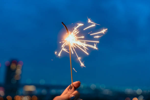 istock Fireworks while looking out at the ocean at a park in Toyosu 2175392940