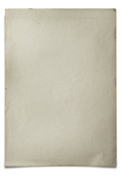 istock Old Paper Isolated on White with Clipping Path 2175396200