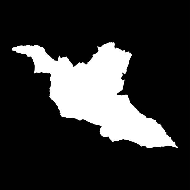 istock Matabeleland South province map, administrative division of Zimbabwe. Vector illustration. 2175401395