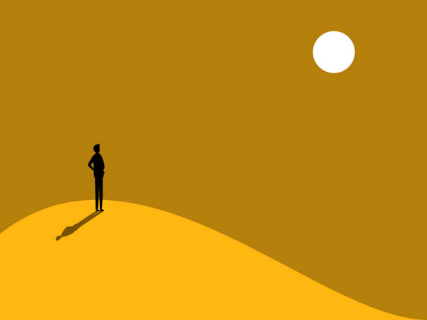 istock Confident Businessman Standing on Top of Mountain 2175403452