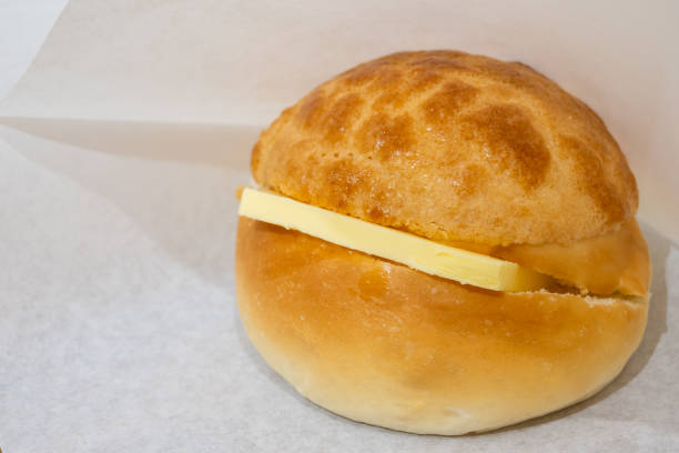 istock Taiwanese Pineapple bun with a slice of butter 2175409371