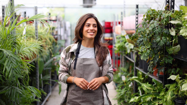 istock Beautiful agricultural engineer leading gardening center 2175412316