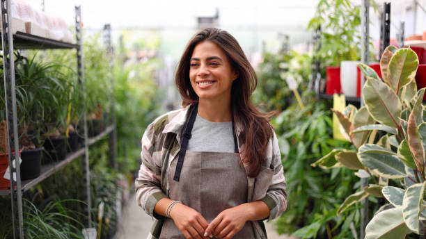 istock Beautiful agricultural engineer leading gardening center 2175412320