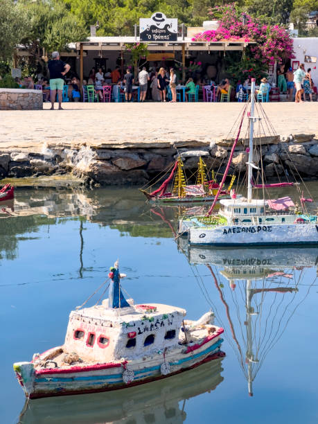 istock Miniature ships s of Arkoi island. 2175413680