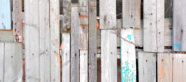 istock Weathered Wooden Planks Varied Texture Close-Up Multicolored 2175413836