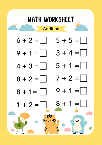 Math Com Mas Ilustración de Math Worksheet Educational How Many Activities For ...