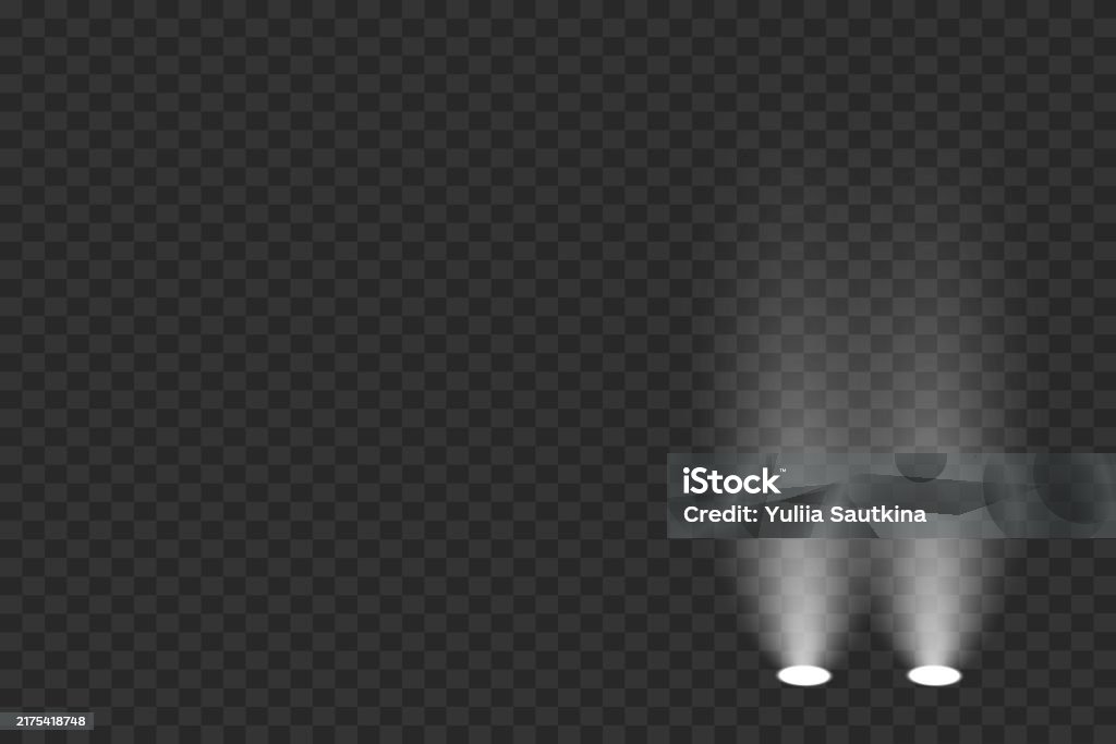 Realistic Light Rays Realistic Light Rays Light Effect Magic Spotlight Effect Stock ...