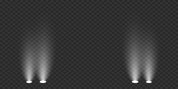 Realistic Light Rays Realistic Light Rays Light Effect Magic Spotlight Effect Stock ...