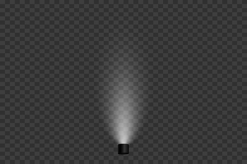 Realistic Light Rays Realistic Light Rays Light Effect Magic Spotlight Effect Stock ...
