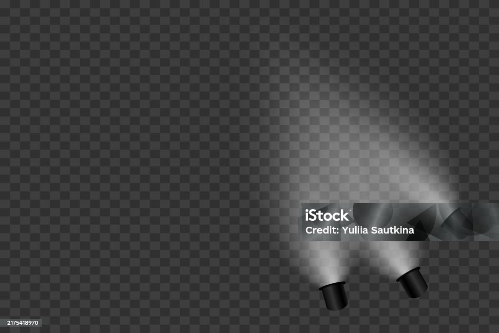 Realistic Light Rays Realistic Light Rays Light Effect Magic Spotlight Effect Stock ...