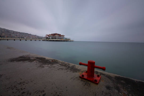 Buyukcekmece albatross beach, photographed with long exposure technique