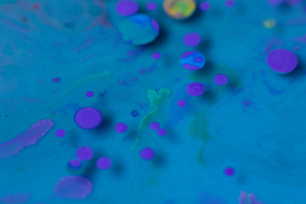 istock Abstract background of purple and blue colored circles 2175423997