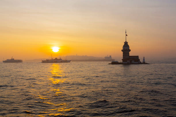 istock Maiden's Tower in Istanbul with a beautiful sunset and view 2175424678