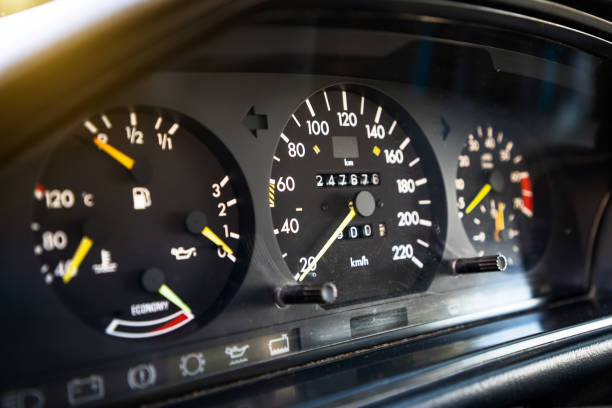 istock Speedometer in the car on the instrument panel 2175428735