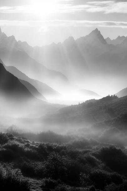 istock Mountain scenery wallpaper, beautiful mountain, sunset mountain scenery, snow mountain wallpaper 2175430103