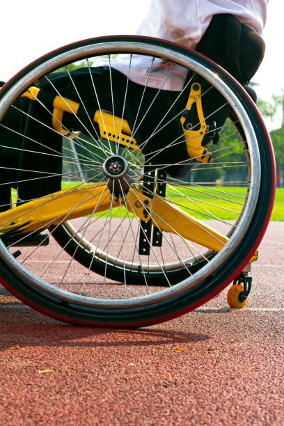 istock wheelchair race on track 2175448323