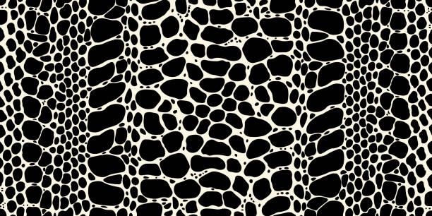 istock Abstract banner with Snake skin pattern. Backdrop for a Happy New Year 2025 greeting card. Simple flat vector illustration 2175450663