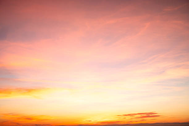 istock Beautiful , luxury soft gradient orange gold clouds and sunlight on the blue sky perfect for the background, take in everning,Twilight, Large size, high definition landscape photo 2175451133