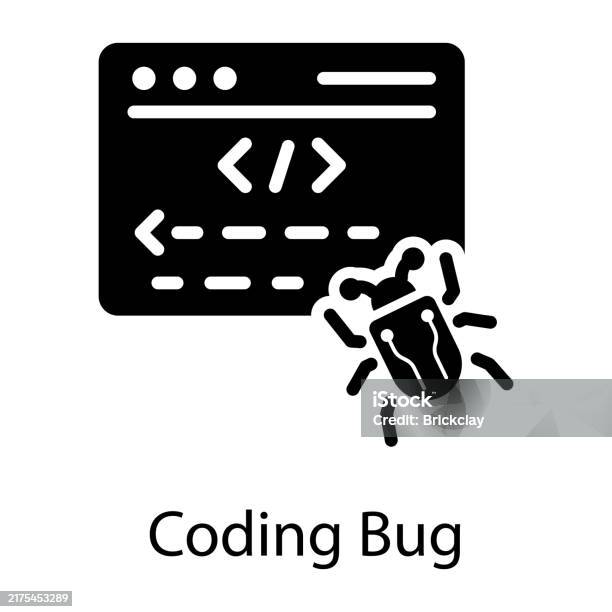 Coading Bug Coding Bug Stock Illustration - Download Image Now - Coding, Computer ...