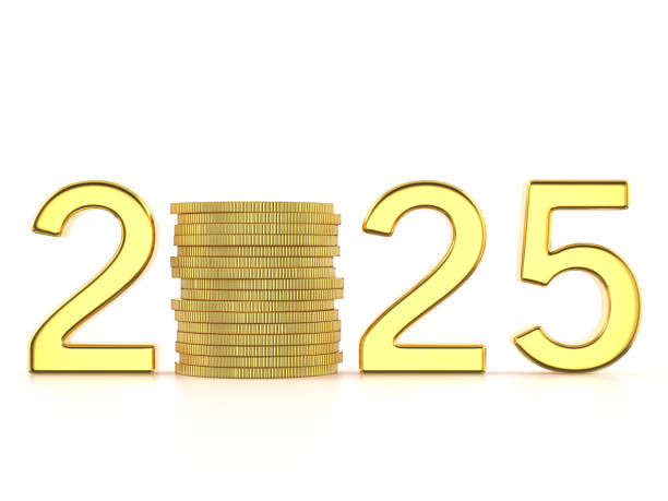 istock New year number and coins 2175478718