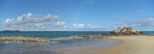 Plage du Sillon, Saint-Malo, brises-lame