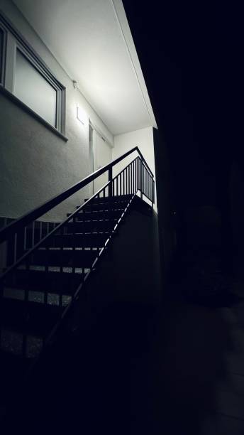 istock Dark outdoor staircase 2175489383