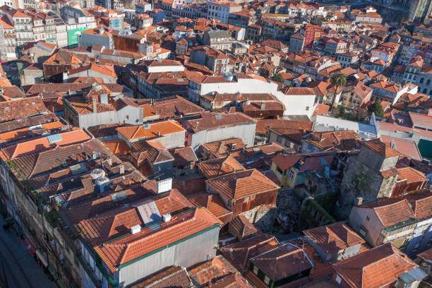 istock Typical orange roofs in Porto Portugal 2175494221