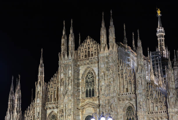 istock Duomo di Milano or Milan Cathedral Facade at Night 2175501974