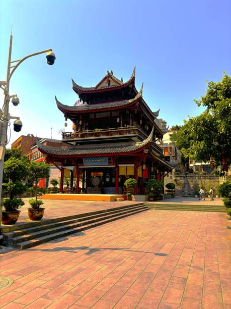 istock Chinese Temple in the park 2175506543