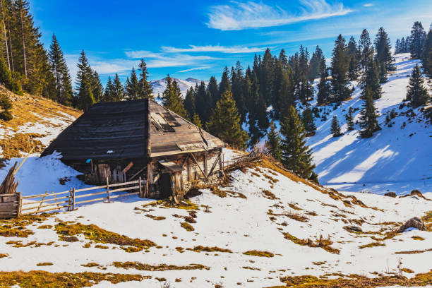 Vacations in Poland - Winter view of the High Tatra Mountains from Bukowina Ttrzanska