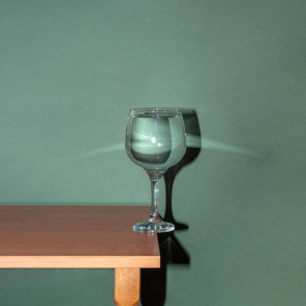 Balance and Stability Concept with Glasses. Digitally generated image. 3d render.