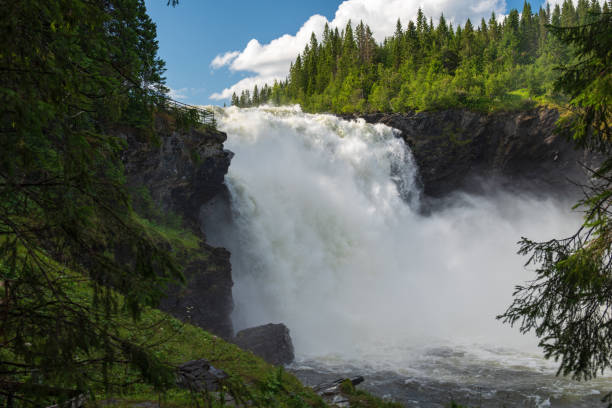 istock Sweden's largest waterfall with a total drop height of 37 meters. 2175510949
