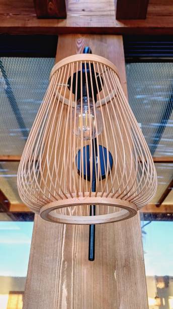 istock wicker, bamboo chandelier. decorative chandelier, lampshade. 2175512285