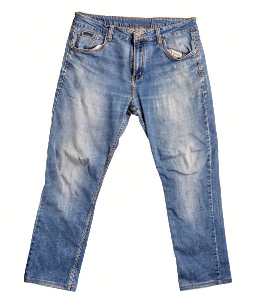 istock Blue jeans isolated on a white background. Clothing theme 2175517791