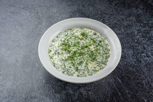 istock A white bowl of soup with parsley on top 2175518154