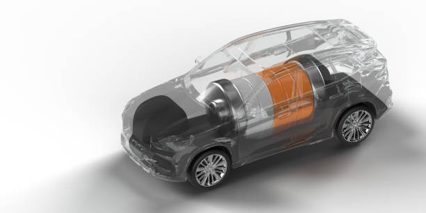 istock Electric car with battery. 2175520692