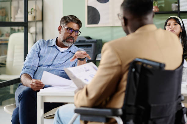 istock Conducting a Business Meeting in Modern Office Space 2175521853